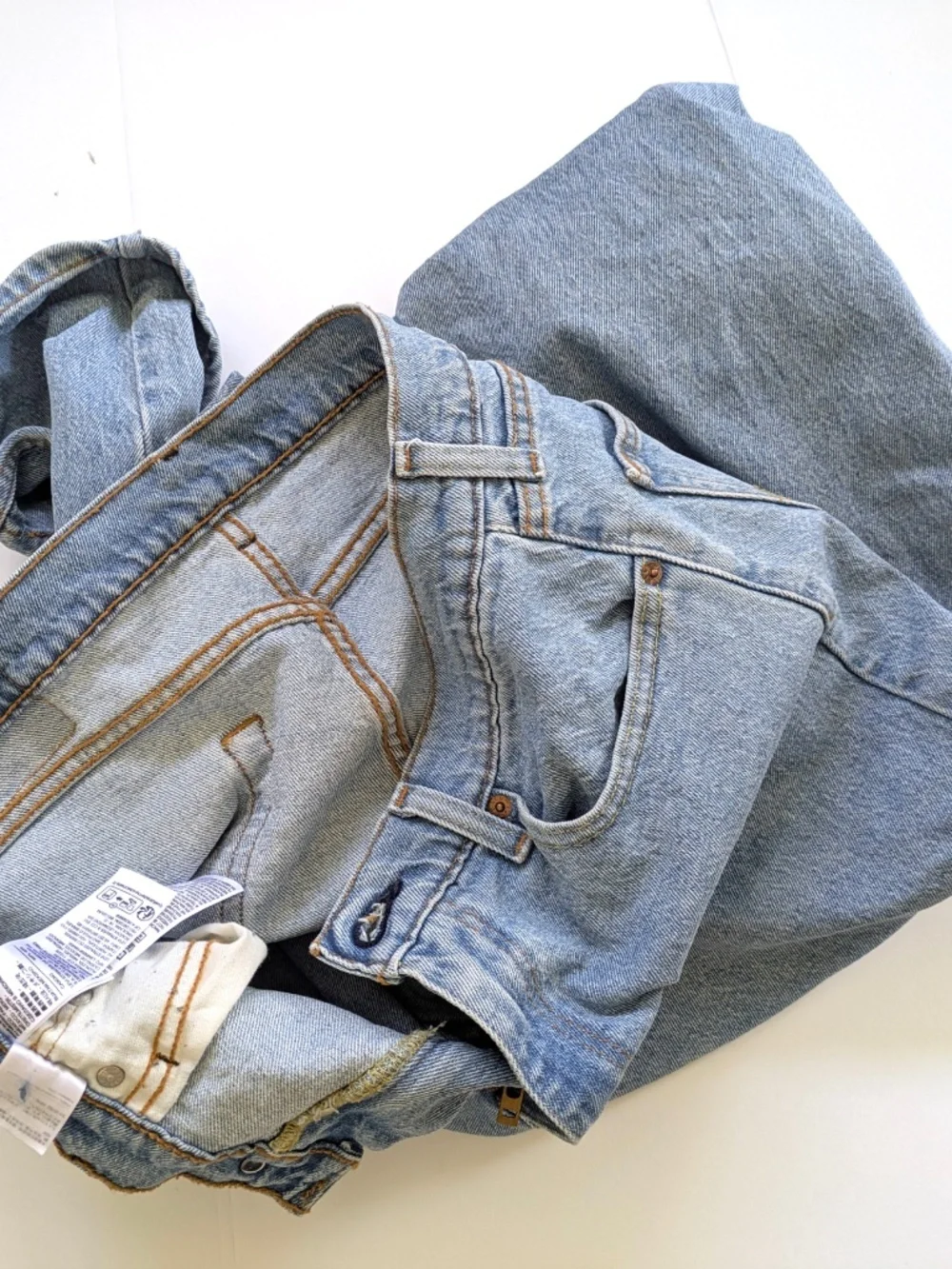Levi's 505 Mens Low Stretch 33x32 Light Wash Denim